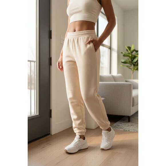 Mondetta Pants - Mondetta XL Women Fleece Jogger Pants Leisure Elastic Waist Sweatpant Loungewear